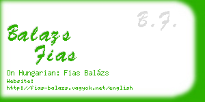 balazs fias business card